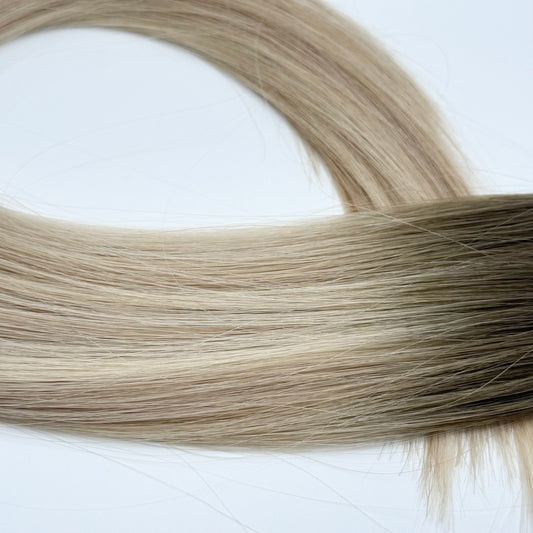 T8 14/60 | Effet repousse châtain - méchées beige & blond platine