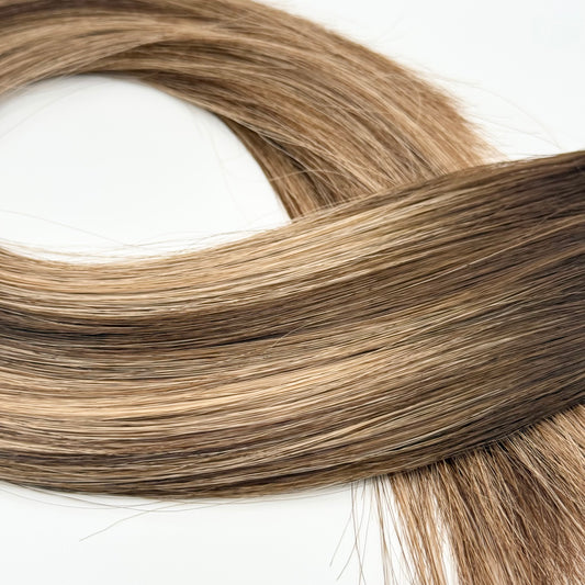 T3 3/10 | Effet repousse brun chaud - méchées brun chaud & blond strawberry